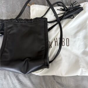 HOBO crossbody bag Darling in Silk Napa leather black